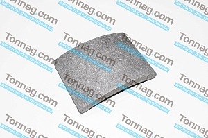 Накладка тормозной колодки передней 100мм (не сверленые) Фотон 1051, 1061, 1069 , 1089