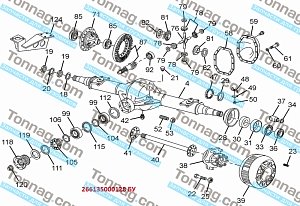 БУ Мост задний без навесного оборудования TATA 613 E2, E3