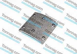 Накладка тормозной колодки задней 137x130x13,5 МЦО 80 Фотон 1069, 1093