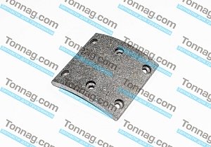 Накладка тормозной колодки задней 137x130x13,5 МЦО 80 Фотон 1069, 1093