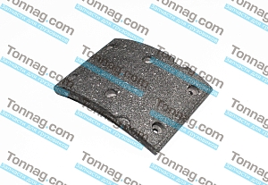 Накладка тормозной колодки передней (188x130, МЦО 80х70мм) Фотон 1138, 1163, 5122