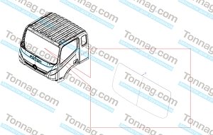 Стекло лобовое ISF Фотон 1078, 1088, 1108, 1128, GAZ Валдай NEXT