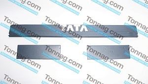 Облицовка капота СЕРАЯ (комплект 3 части) с логотипом "ТАТА" TATA 613 E2, E3