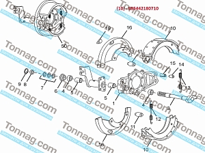 Накладки тормозных колодок Рем2 (к-кт) TATA 613 E2, E3