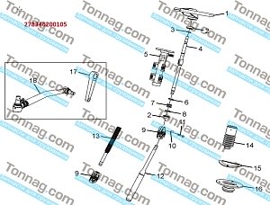 Колонка рулевая (корпус) TATA 613 E2, E3