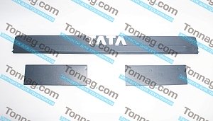 Облицовка капота СЕРАЯ (комплект 3 части) с логотипом "ТАТА" TATA 613 E2, E3