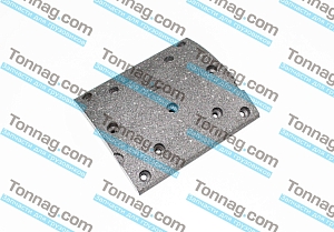 Накладка тормозной колодки задней Фотон 1163